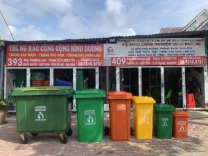 Thùng rác nhựa